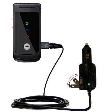 Car & Home 2 in 1 Charger compatible with the Motorola W270