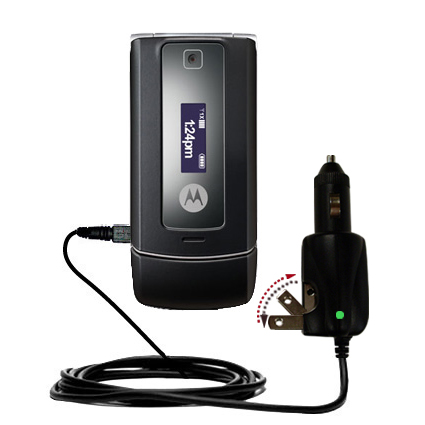 Car & Home 2 in 1 Charger compatible with the Motorola W385