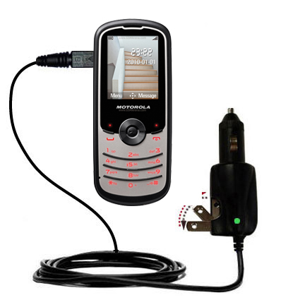 Car & Home 2 in 1 Charger compatible with the Motorola WX260