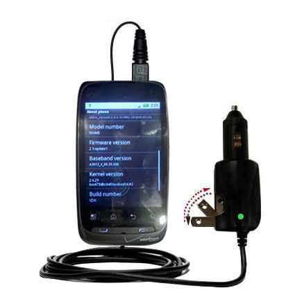 Car & Home 2 in 1 Charger compatible with the Motorola WX445