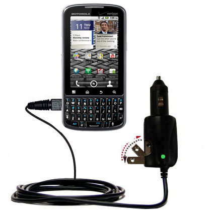 Car & Home 2 in 1 Charger compatible with the Motorola XT610