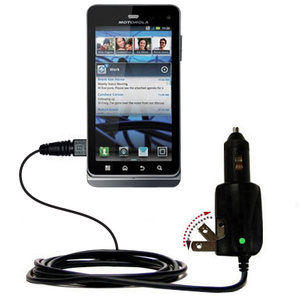 Car & Home 2 in 1 Charger compatible with the Motorola XT860