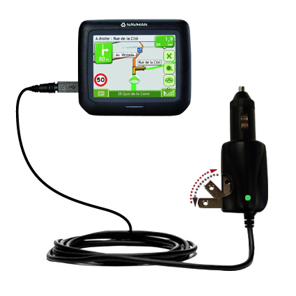 Car & Home 2 in 1 Charger compatible with the Navman F15