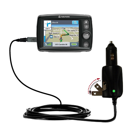 Car & Home 2 in 1 Charger compatible with the Navman F40 Europe
