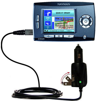 Car & Home 2 in 1 Charger compatible with the Navman iCN 320