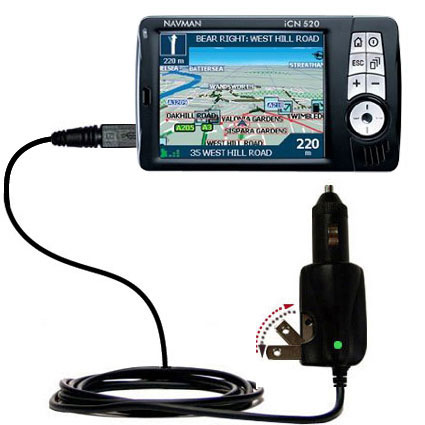 Car & Home 2 in 1 Charger compatible with the Navman iCN 520