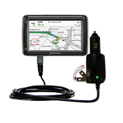 Car & Home 2 in 1 Charger compatible with the Navman MY60T MY65T