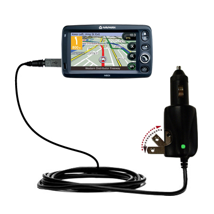 Car & Home 2 in 1 Charger compatible with the Navman N60i