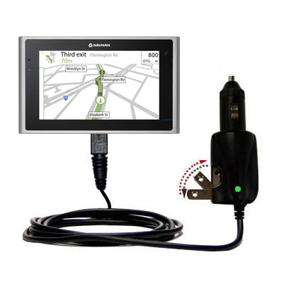 Car & Home 2 in 1 Charger compatible with the Navman S100