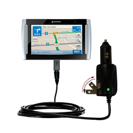 Car & Home 2 in 1 Charger compatible with the Navman S30