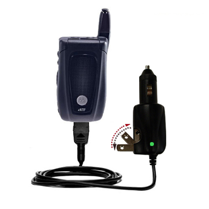 Car & Home 2 in 1 Charger compatible with the Nextel i670
