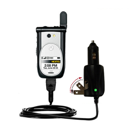 Car & Home 2 in 1 Charger compatible with the Nextel i920 i930