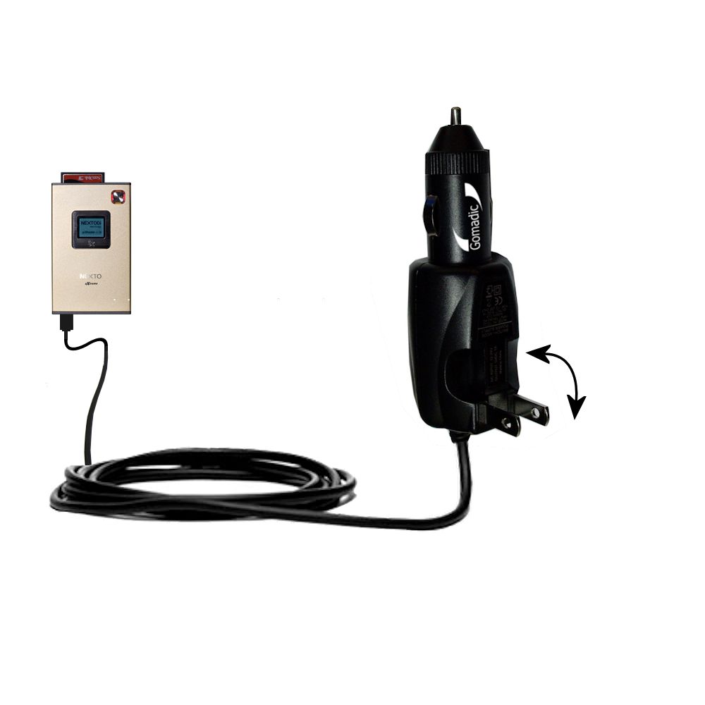 Car & Home 2 in 1 Charger compatible with the Nexto Di Extreme ND-2700
