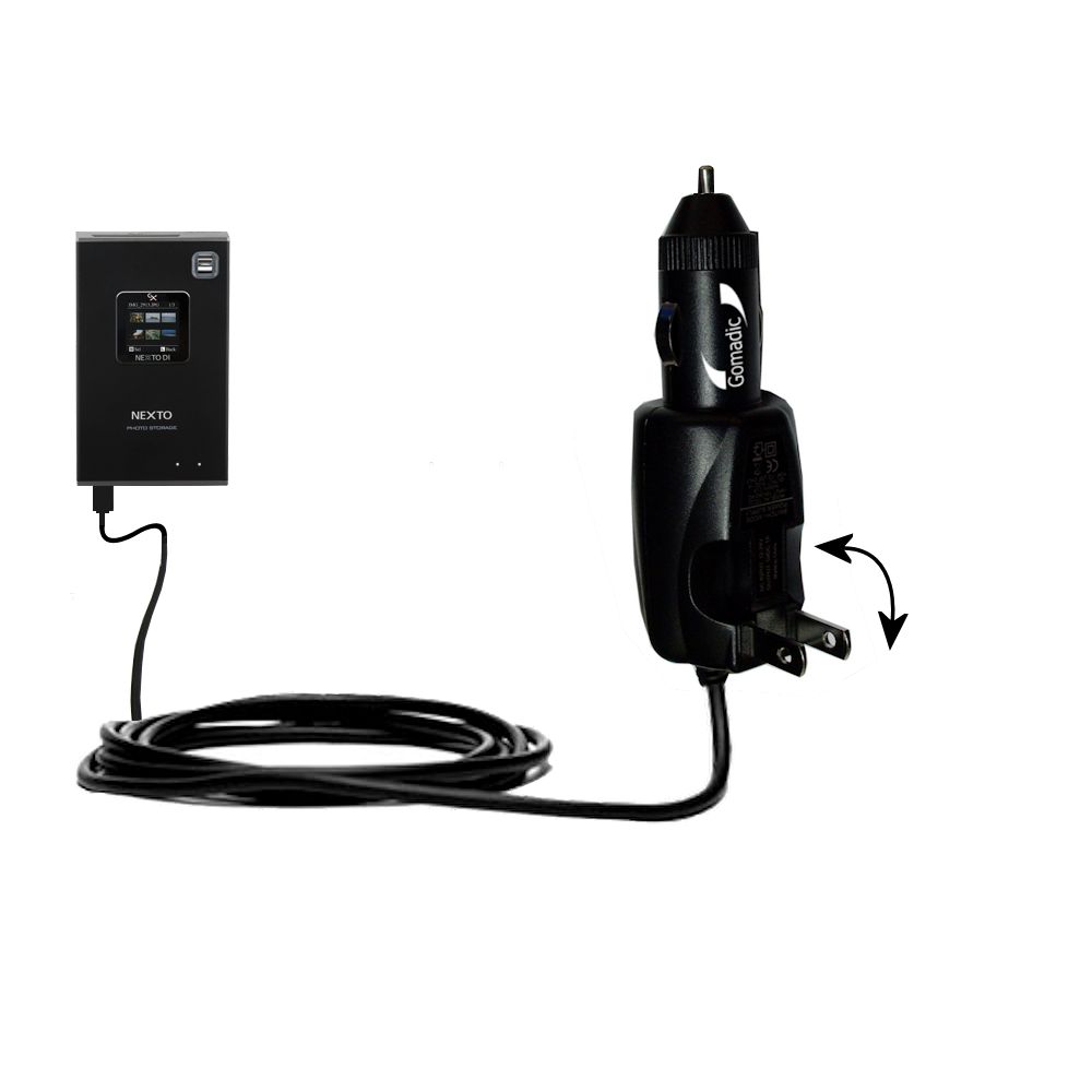 Car & Home 2 in 1 Charger compatible with the Nexto Di Extreme ND-2730 / ND2730