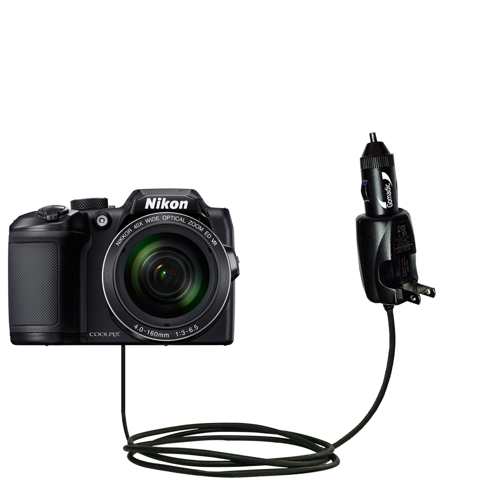 Car & Home 2 in 1 Charger compatible with the Nikon Coolpix B700