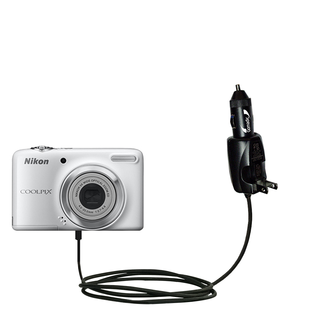 Car & Home 2 in 1 Charger compatible with the Nikon Coolpix L25 L26