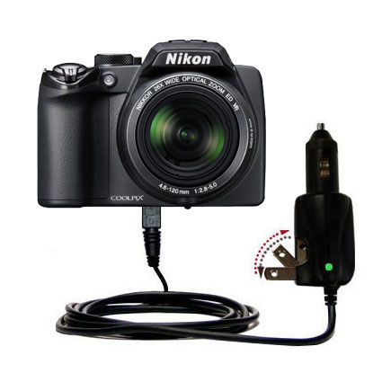 Car & Home 2 in 1 Charger compatible with the Nikon Coolpix P100