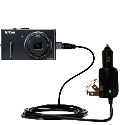 Car & Home 2 in 1 Charger compatible with the Nikon Coolpix P300