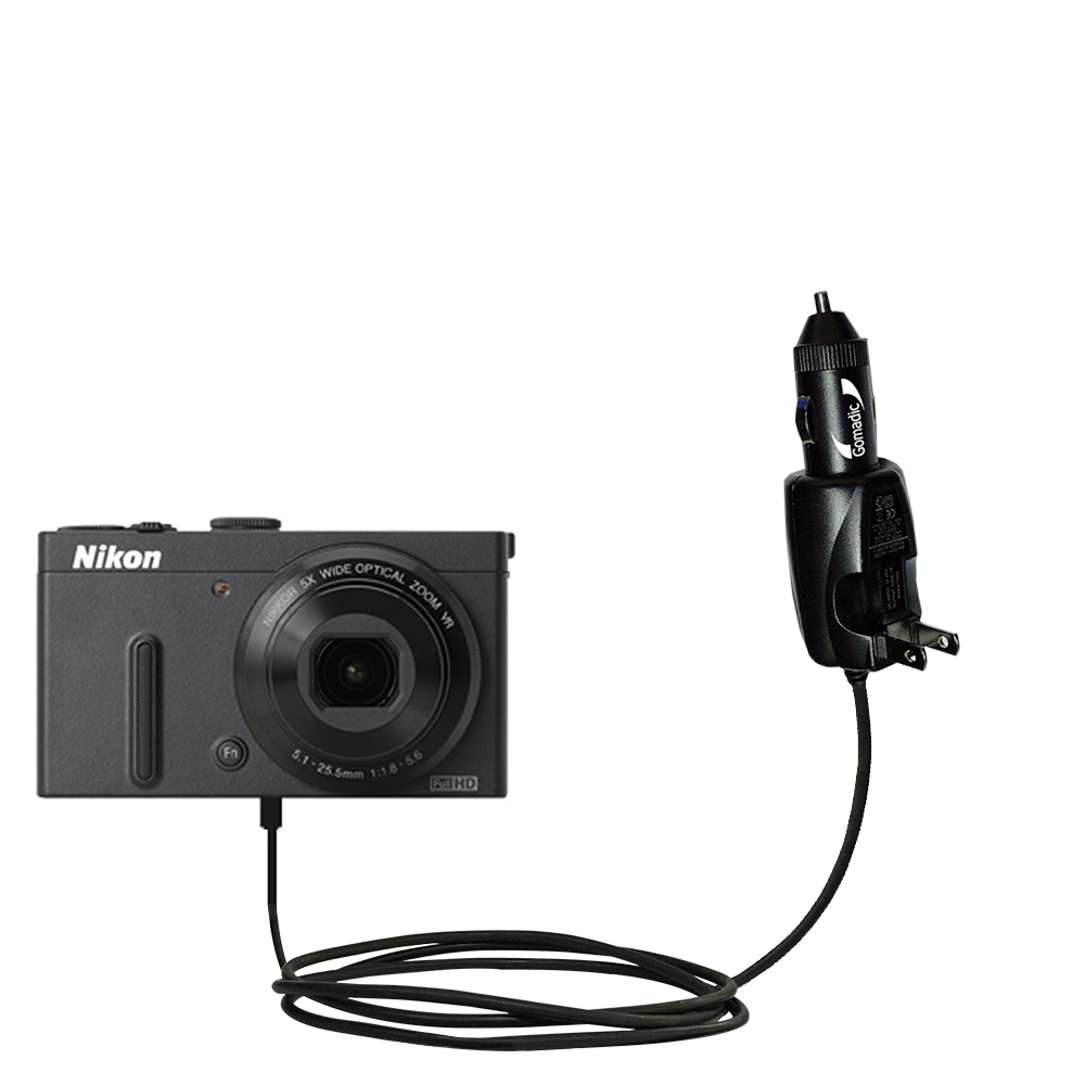 Car & Home 2 in 1 Charger compatible with the Nikon Coolpix P330