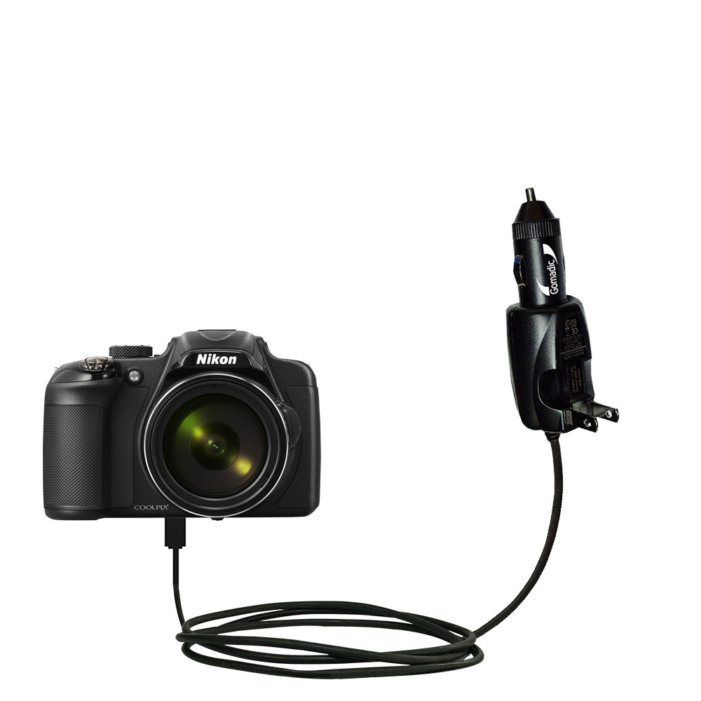 Car & Home 2 in 1 Charger compatible with the Nikon Coolpix P600