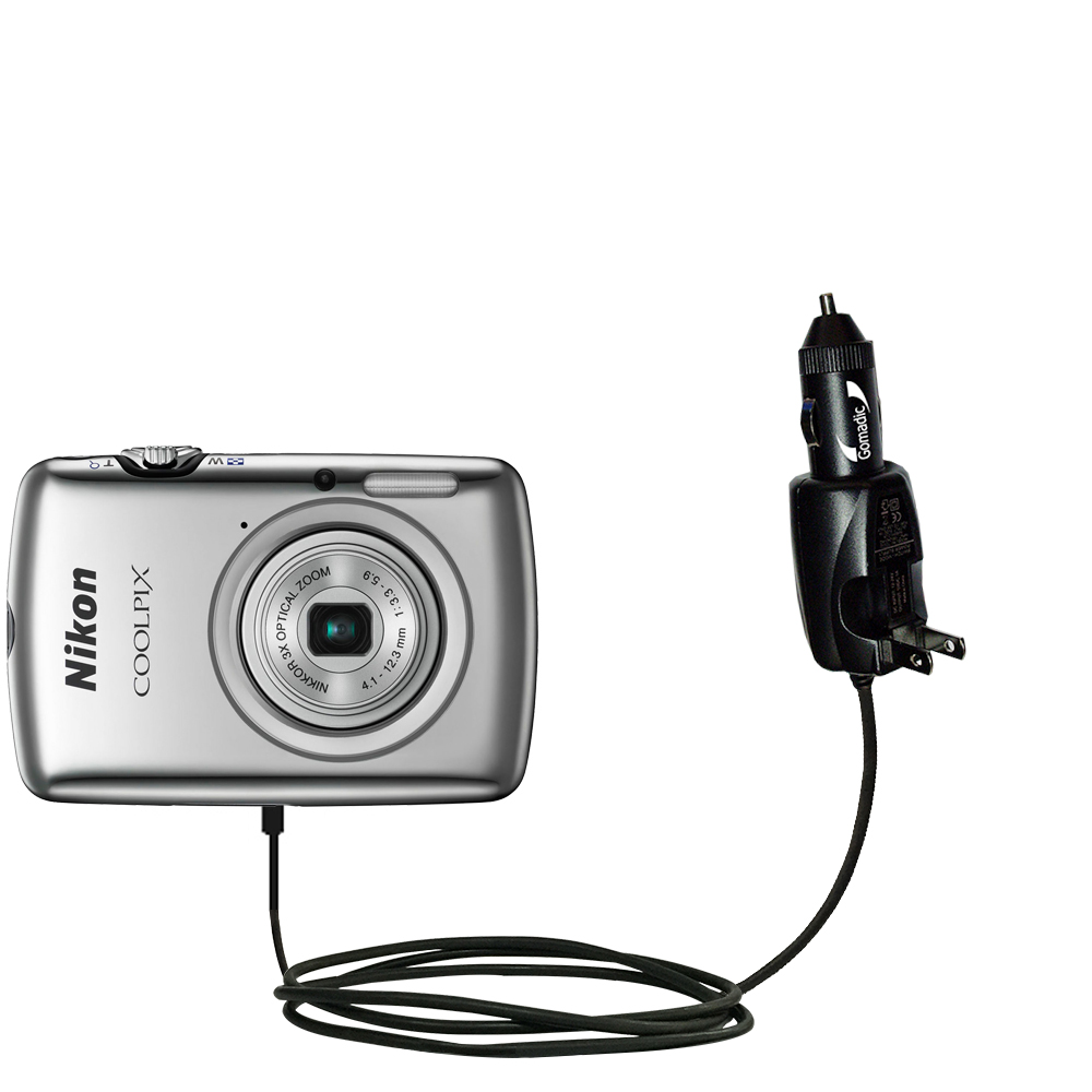 Car & Home 2 in 1 Charger compatible with the Nikon Coolpix S01
