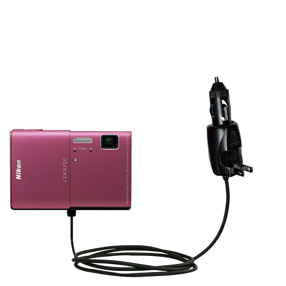 Car & Home 2 in 1 Charger compatible with the Nikon Coolpix S100