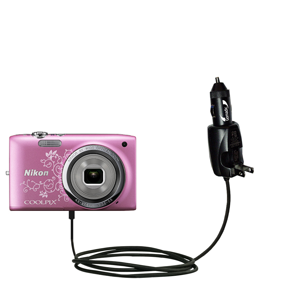 Car & Home 2 in 1 Charger compatible with the Nikon Coolpix S2700 / S2750