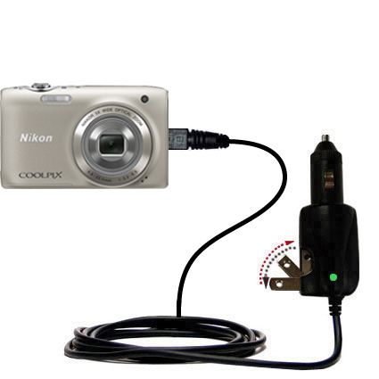 Car & Home 2 in 1 Charger compatible with the Nikon Coolpix S3100