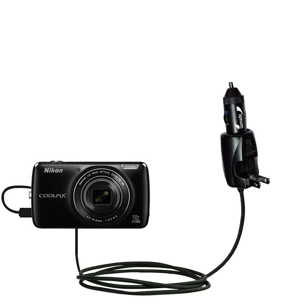 Car & Home 2 in 1 Charger compatible with the Nikon Coolpix S810c