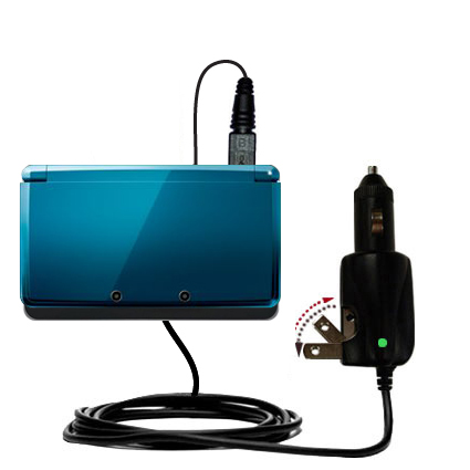Intelligent Dual Purpose DC Vehicle and AC Home Wall Charger suitable for the Nintendo 3DS - Two critical functions; one unique charger - Uses Gomadic Brand TipExchange Technology