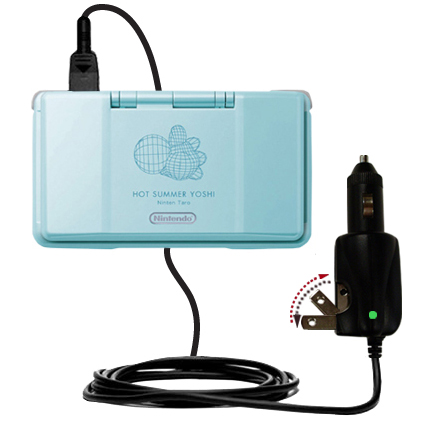 Intelligent Dual Purpose DC Vehicle and AC Home Wall Charger suitable for the Nintendo DSi - Two critical functions; one unique charger - Uses Gomadic Brand TipExchange Technology