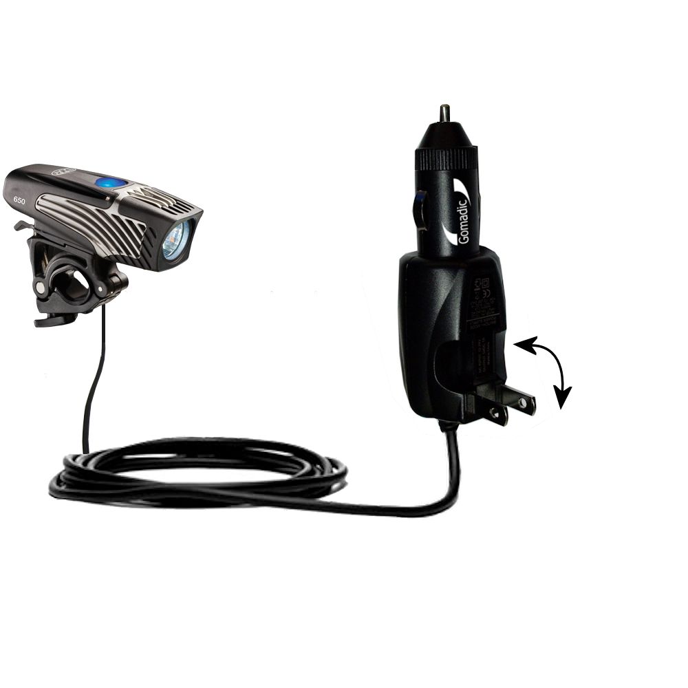 Car & Home 2 in 1 Charger compatible with the Nite Rider Lumina 650 / 500