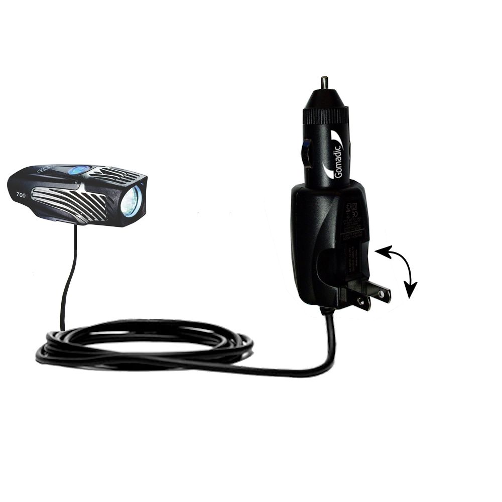 Car & Home 2 in 1 Charger compatible with the Nite Rider Lumina 700