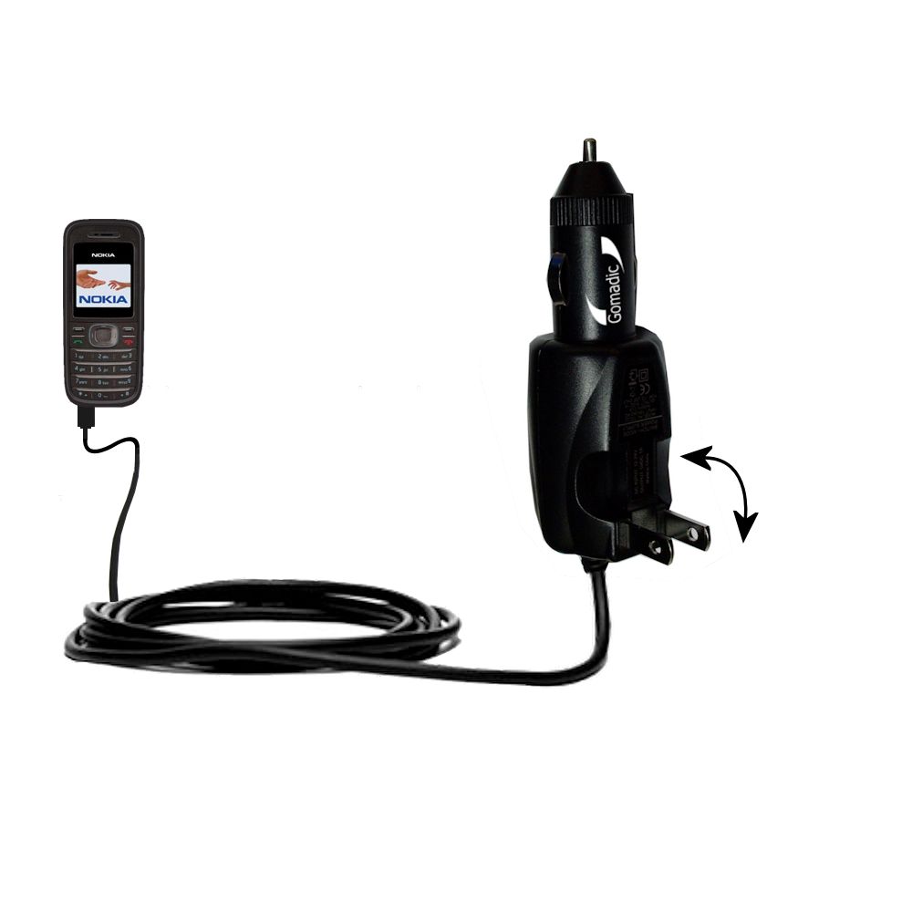 Car & Home 2 in 1 Charger compatible with the Nokia 1208