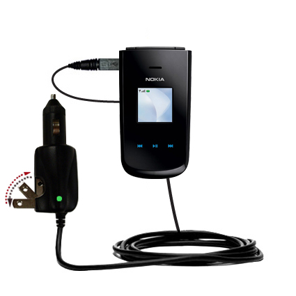 Car & Home 2 in 1 Charger compatible with the Nokia 3606