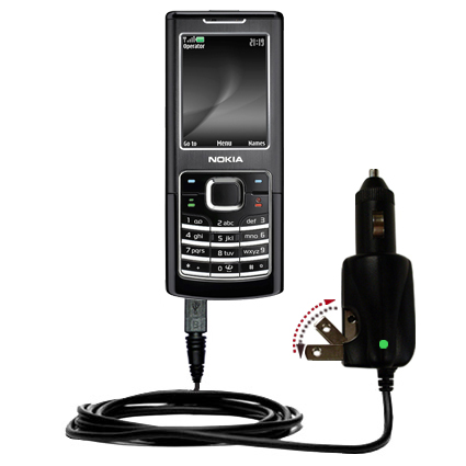 Car & Home 2 in 1 Charger compatible with the Nokia 6500