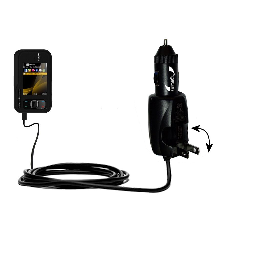 Car & Home 2 in 1 Charger compatible with the Nokia 6790