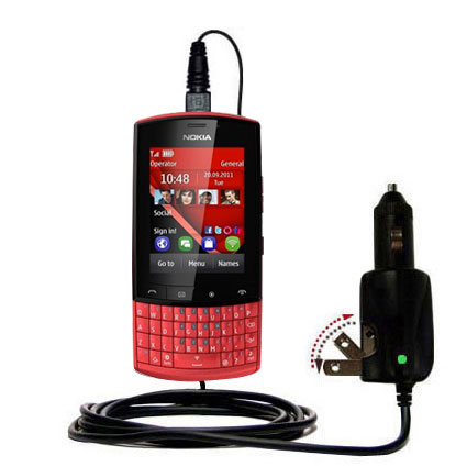 Car & Home 2 in 1 Charger compatible with the Nokia Asha 303