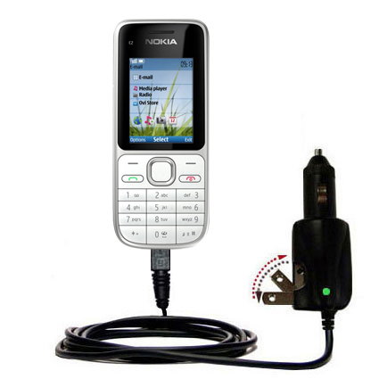 Car & Home 2 in 1 Charger compatible with the Nokia C2-01