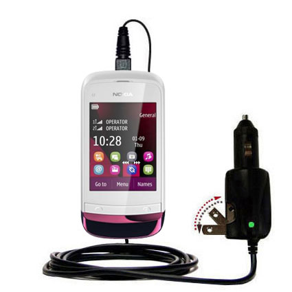 Car & Home 2 in 1 Charger compatible with the Nokia C2-O6