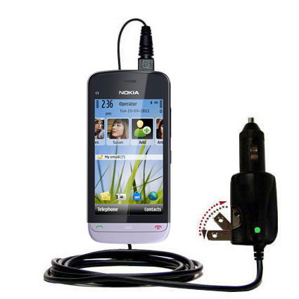 Car & Home 2 in 1 Charger compatible with the Nokia C5-05