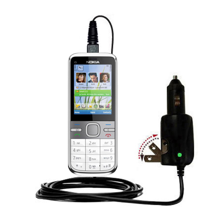 Car & Home 2 in 1 Charger compatible with the Nokia C5 5MP