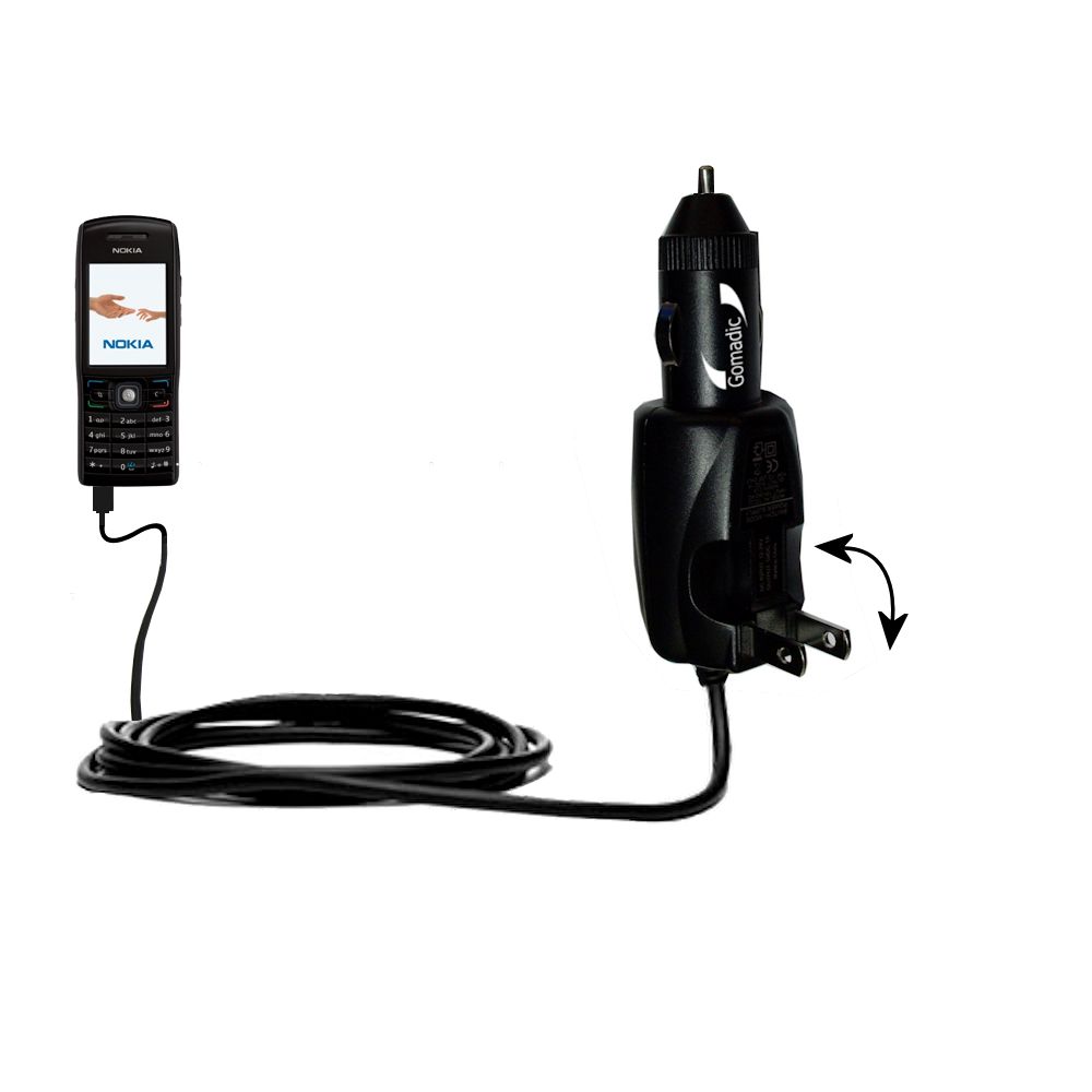 Car & Home 2 in 1 Charger compatible with the Nokia E50