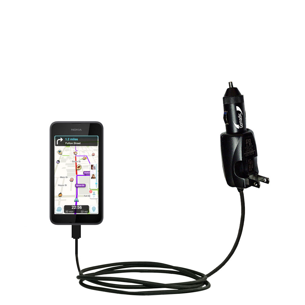 Car & Home 2 in 1 Charger compatible with the Nokia Lumia 530