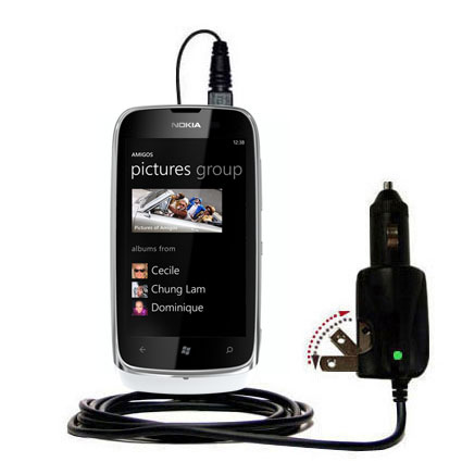Car & Home 2 in 1 Charger compatible with the Nokia Lumia 610