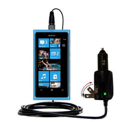 Car & Home 2 in 1 Charger compatible with the Nokia Lumia 800