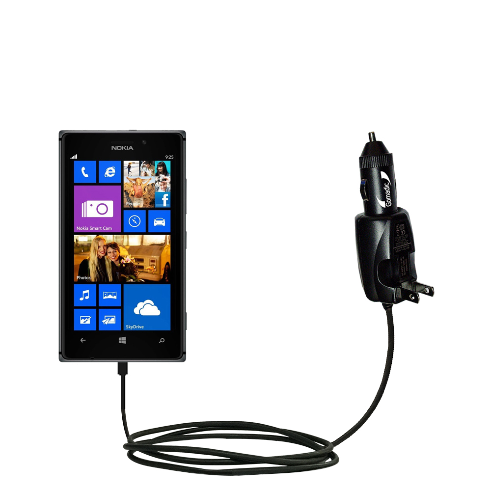 Car & Home 2 in 1 Charger compatible with the Nokia Lumia 925