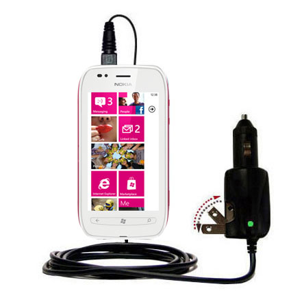 Intelligent Dual Purpose DC Vehicle and AC Home Wall Charger suitable for the Nokia Sabre - Two critical functions; one unique charger - Uses Gomadic Brand TipExchange Technology