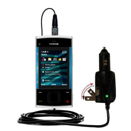 Car & Home 2 in 1 Charger compatible with the Nokia X3