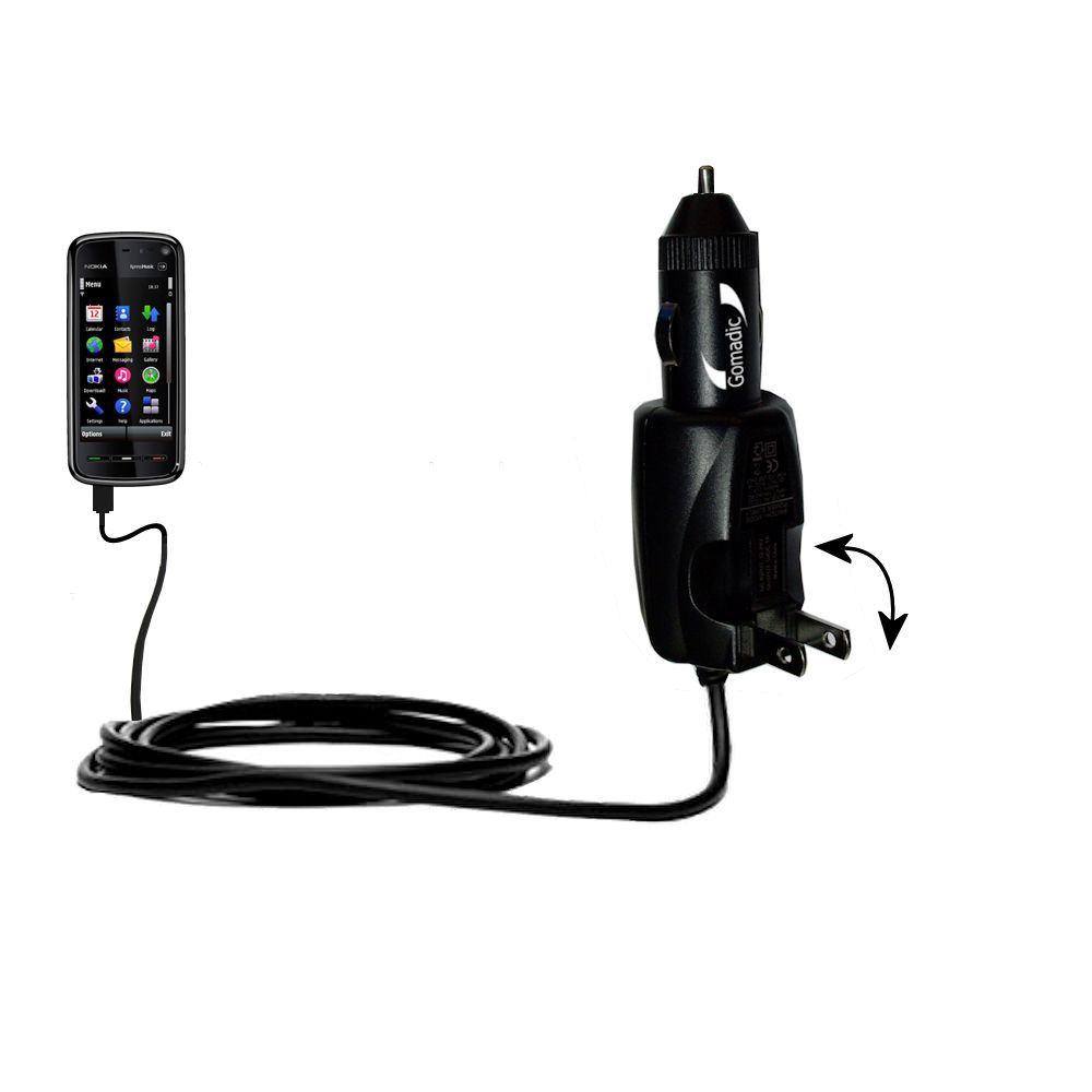 Car & Home 2 in 1 Charger compatible with the Nokia Xpress Music